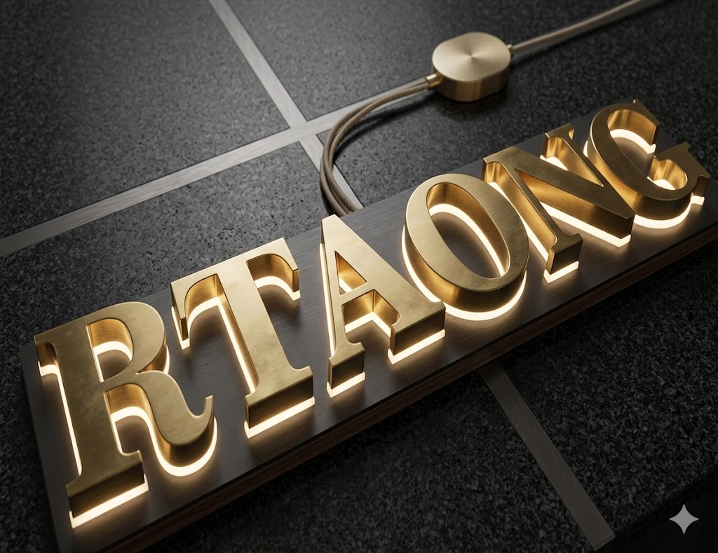 Illuminated cut signage